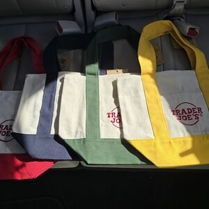 Canvas Tote Bag Set - Multicolor